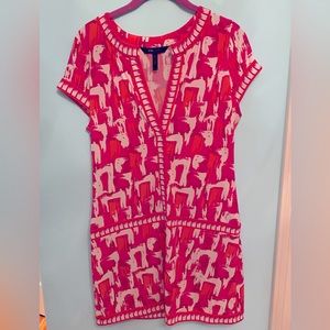 BCBG drop waist mini dress